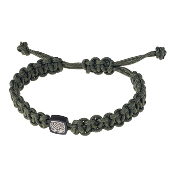 Preview: Ernstes Design, Herrenschmuck, Makramee Armband, Silk Wood, Edelstahl, A714